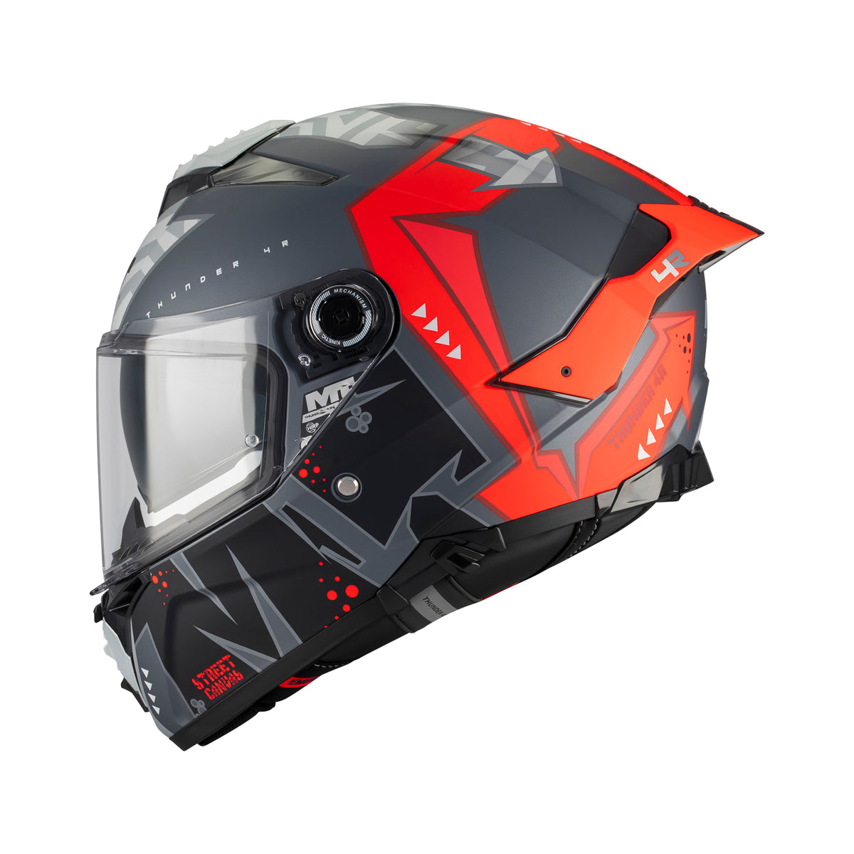 MT Thunder 4 R Canvas C5 Matt Black Red Main image