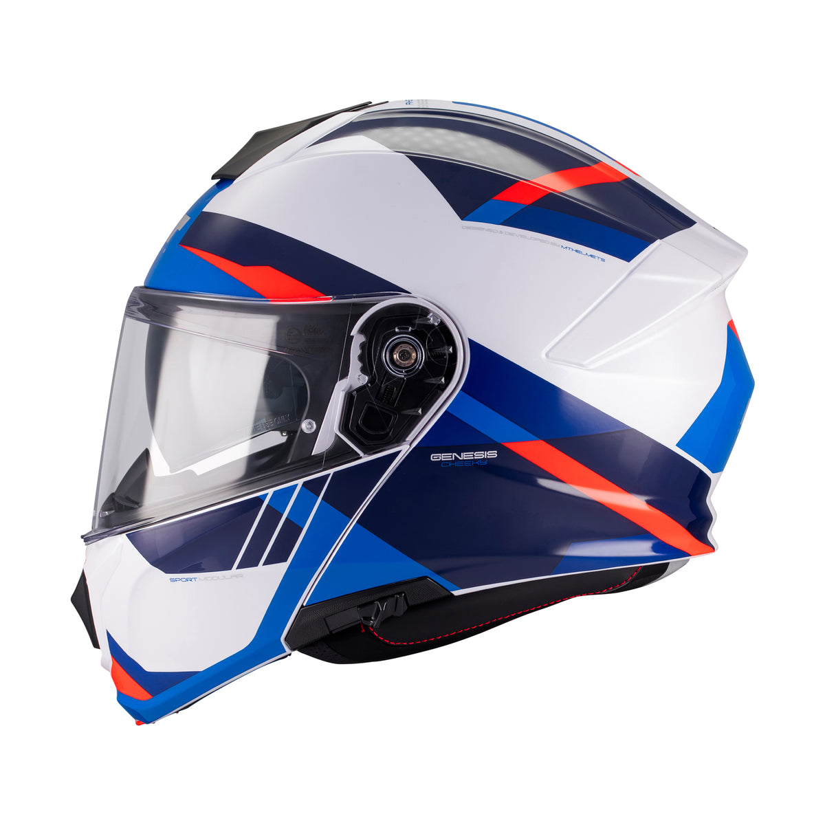 MT Genesis R Cheeky A7 Gloss White Blue Red Main image