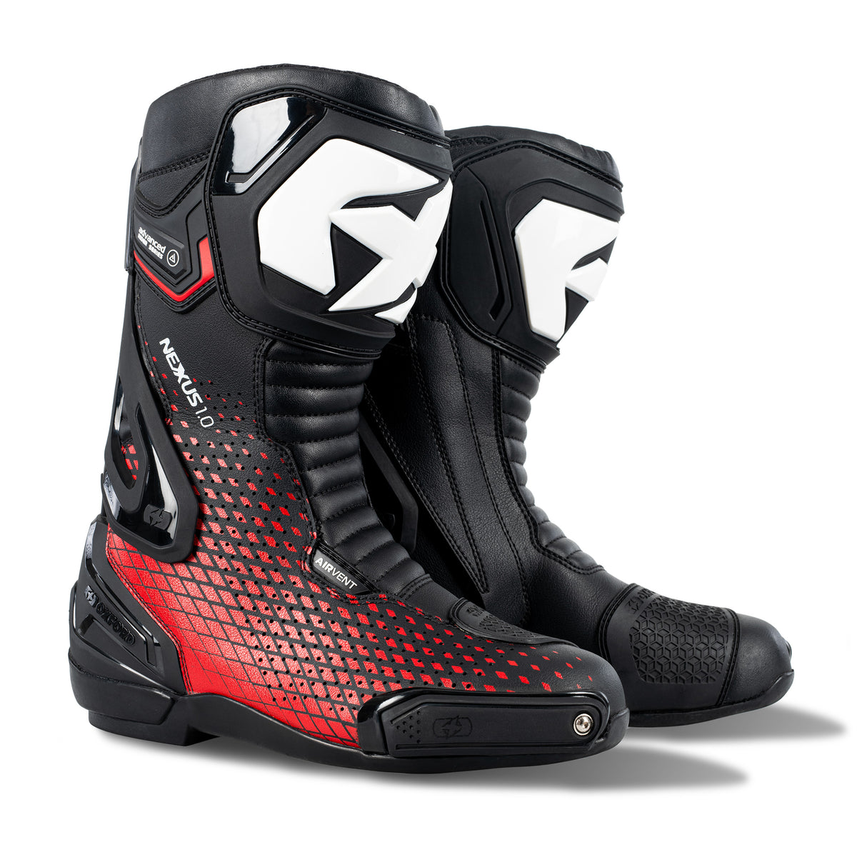 Oxford Nexus 1.0 Air MS Boot Blk/Wht/ Red Main image
