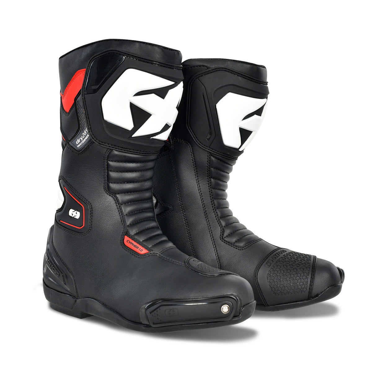 Oxford Cypher 1.0 D2D MS Boot Blk/Wht/Red Main image