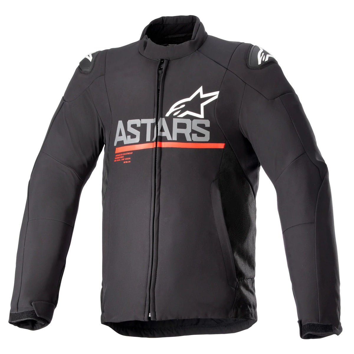 Alpinestars SMX Waterproof Jacket Black Dark Grey Bright Red Main image
