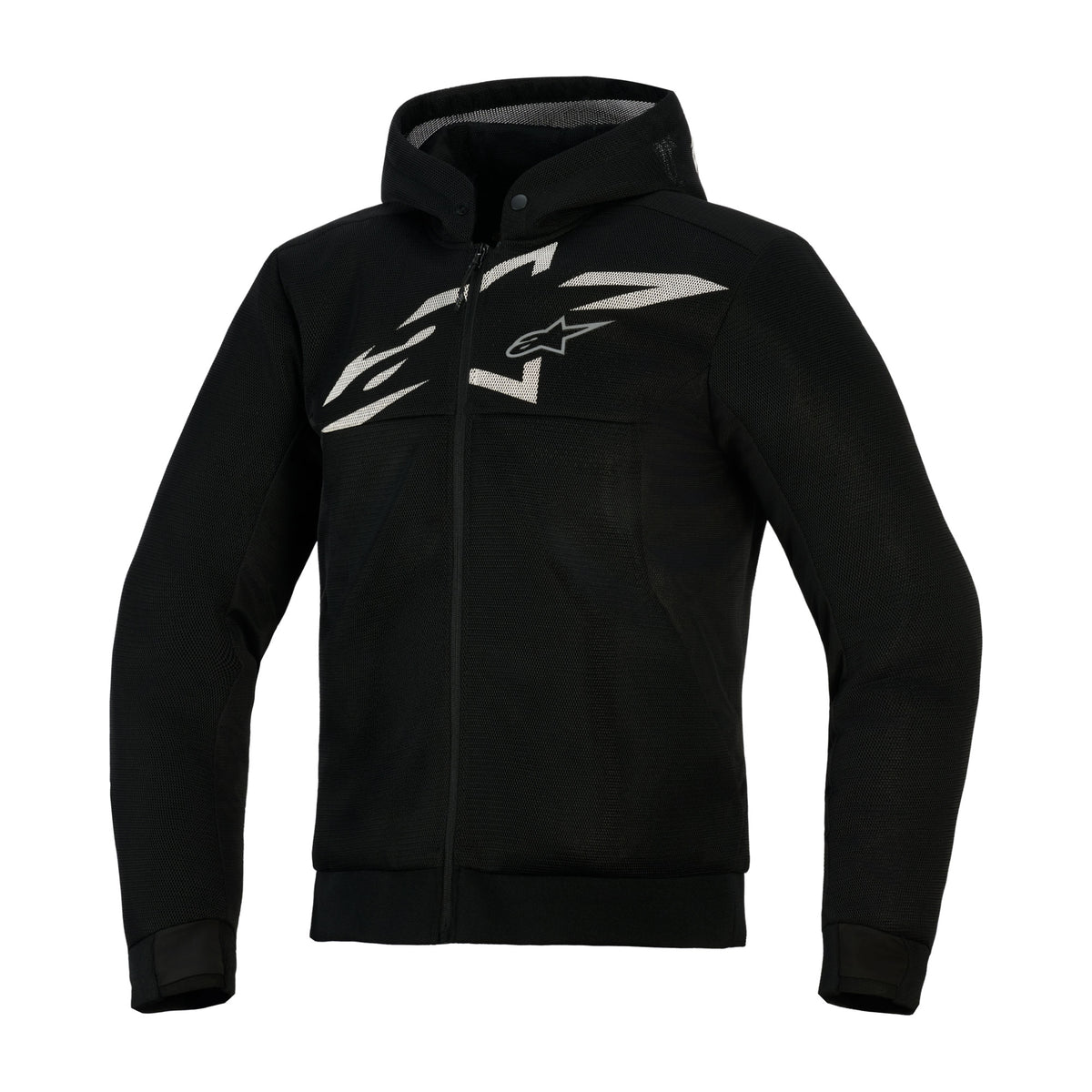 Alpinestars Chrome Superairflow Hoodie Black Dark Grey White Main image