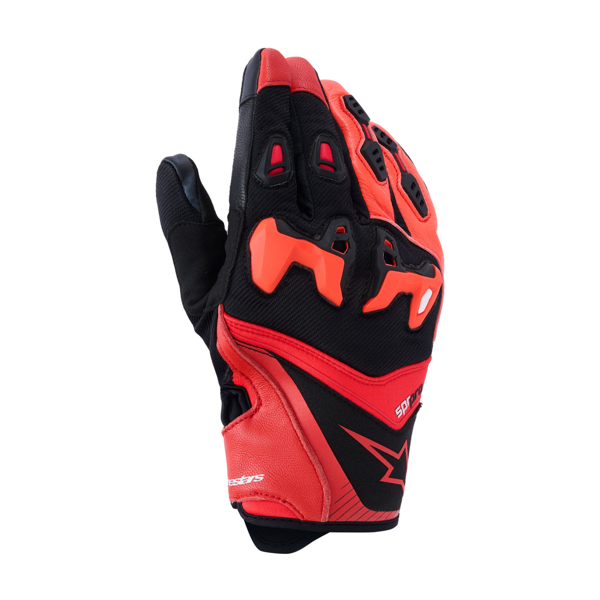 Alpinestars SP-R Pro Gloves Bright Red Red Fluo Black Main image