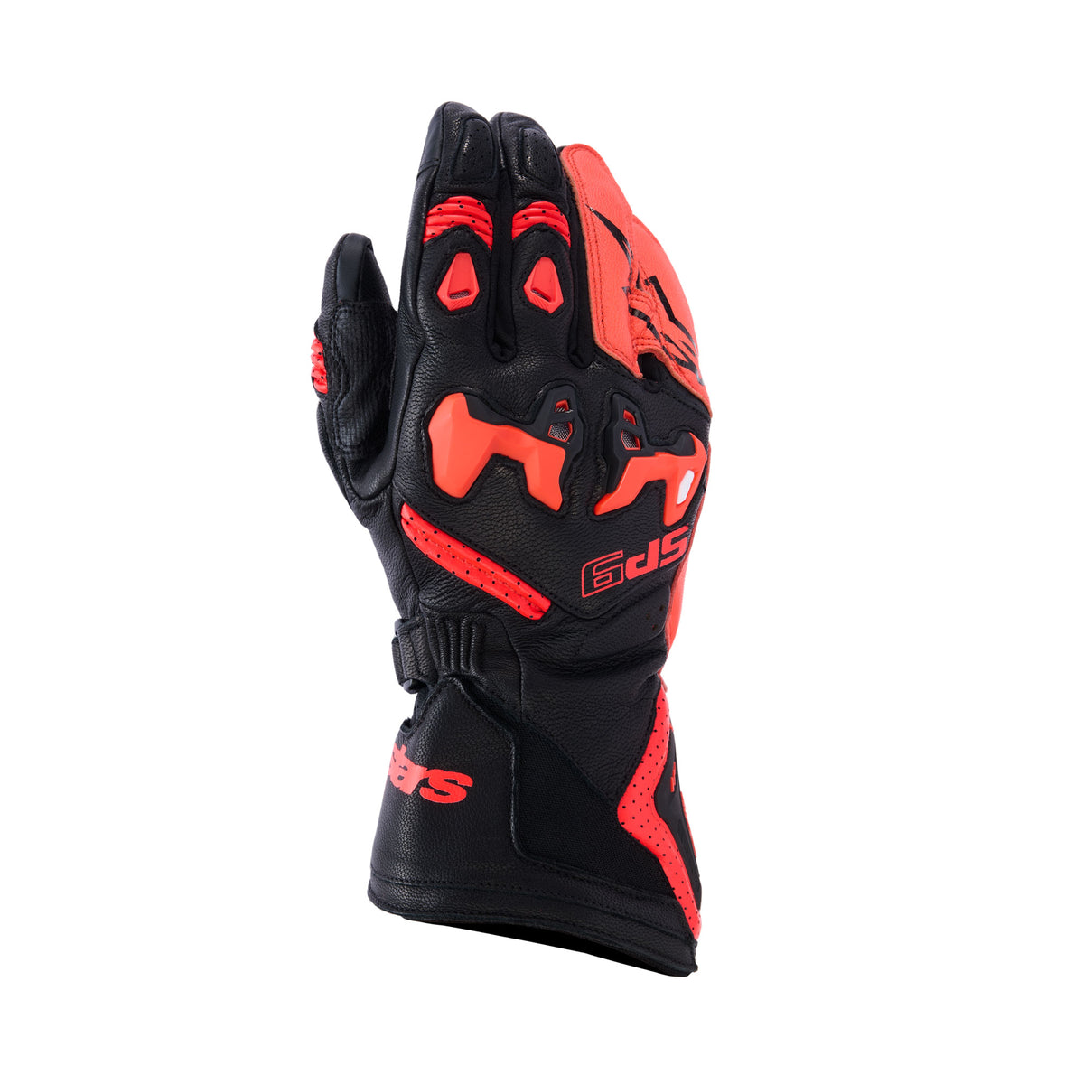 Alpinestars SP-9 Gloves Black Red Fluo Main image