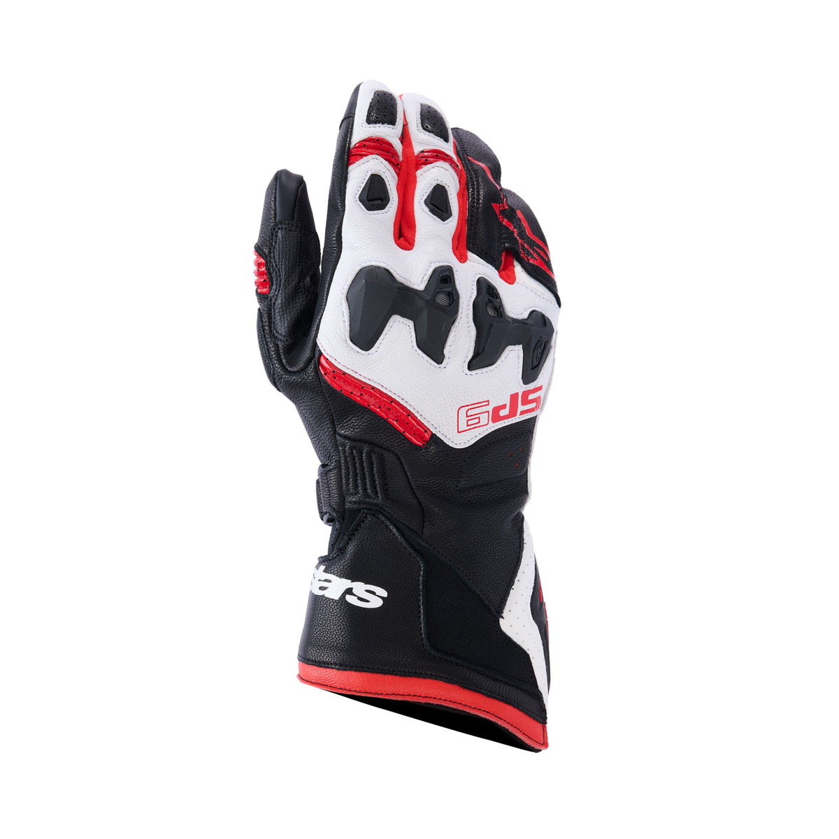Alpinestars SP-9 Gloves Black White Bright Red Main image