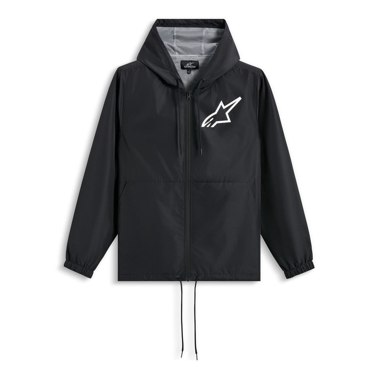 Alpinestars Speeder Chromium Windbreaker Jacket Black White Main image
