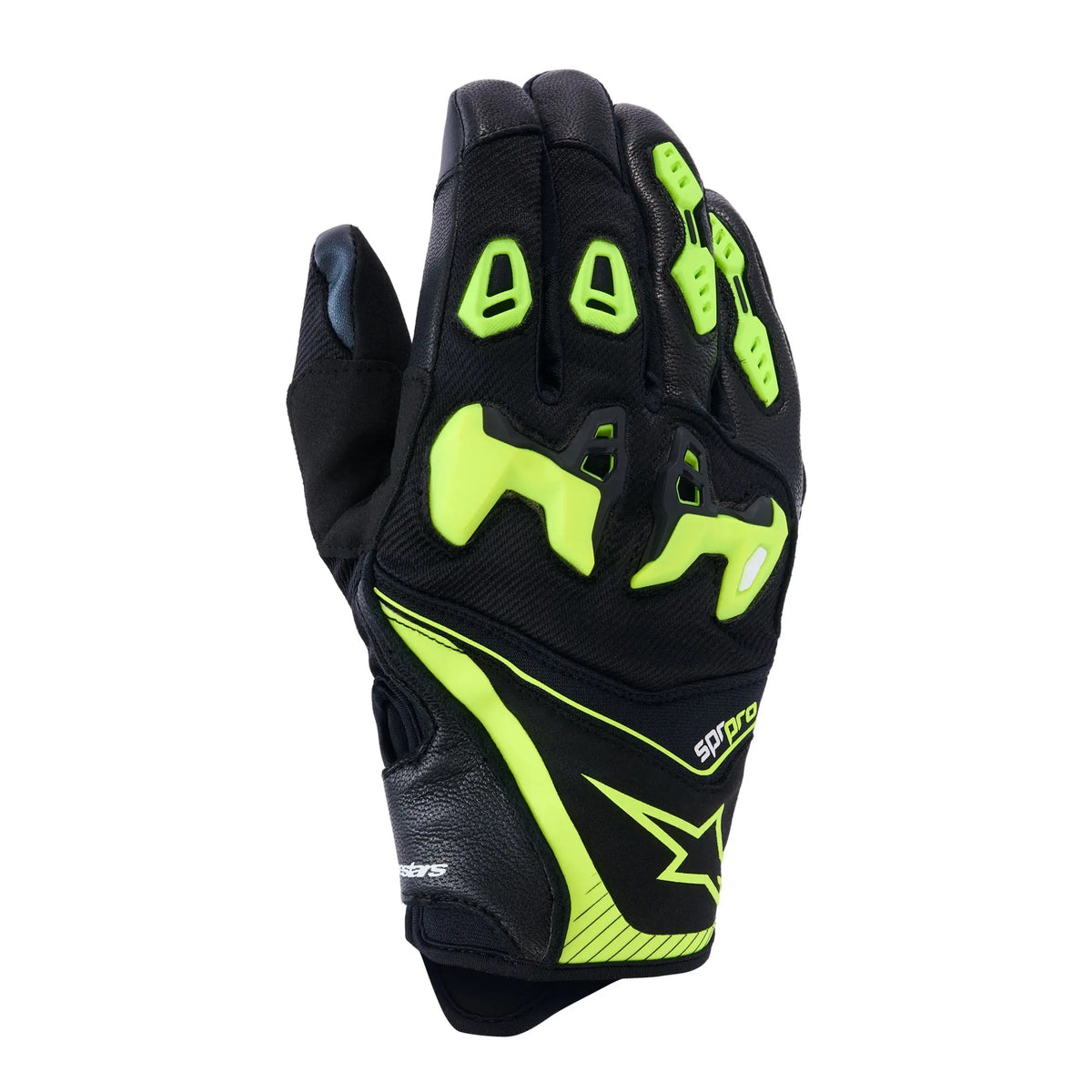 Alpinestars SP-R Pro Gloves Black Yellow Fluo Main image