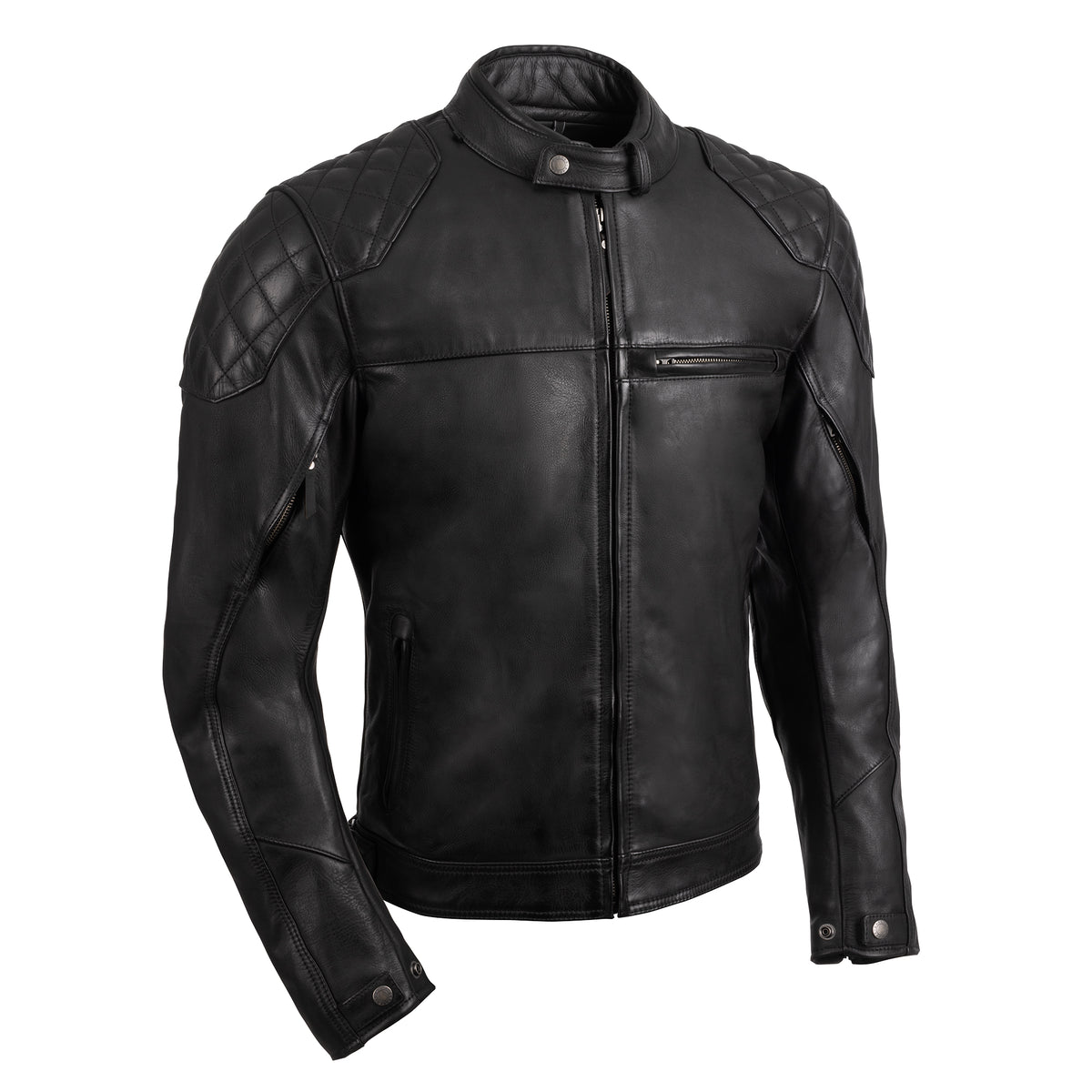 Oxford Route 73 3.0 Leather MS Jkt Blk