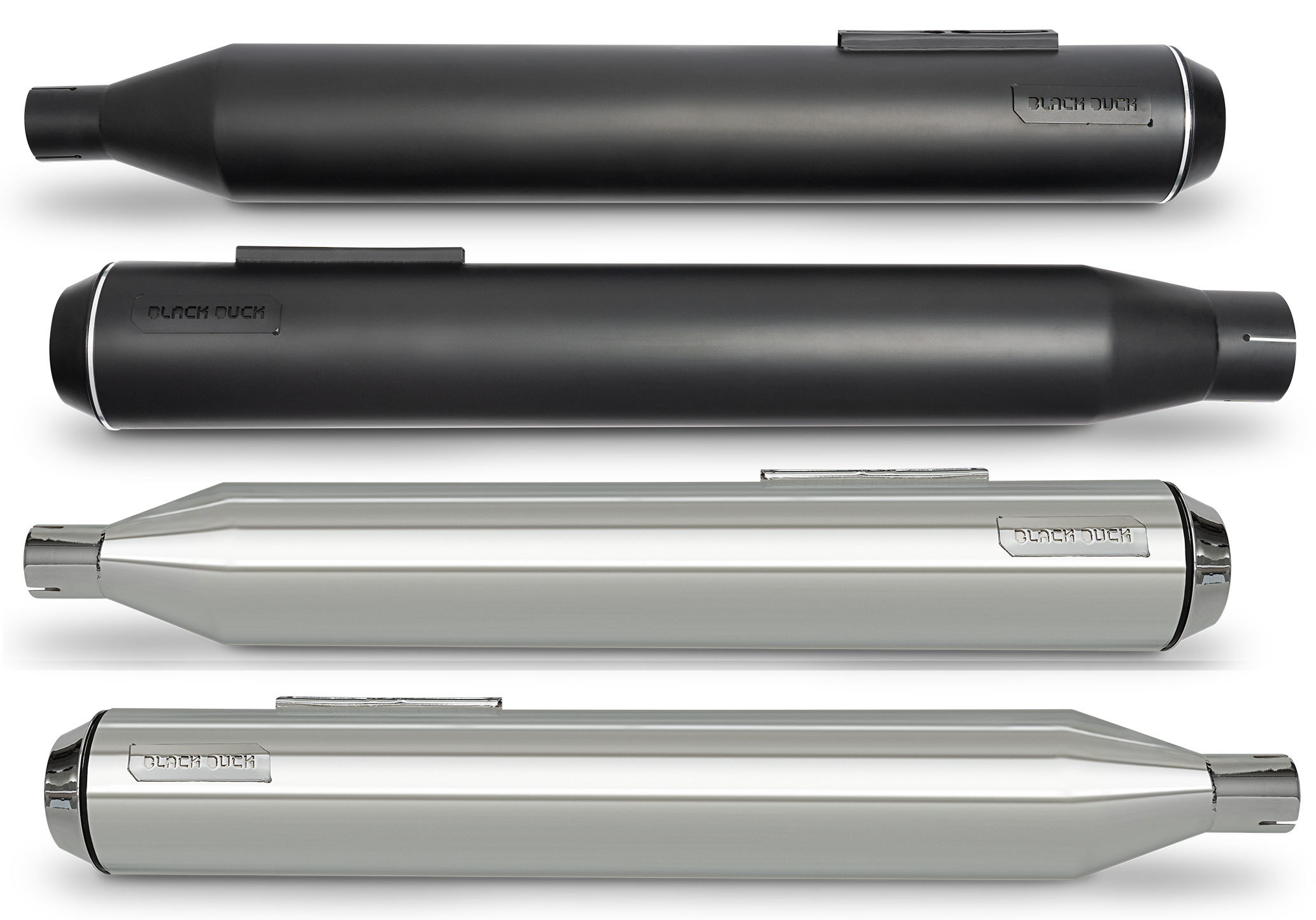 BLACK DUCK SLIP-ON MUFFLERS FOR MILWAUKEE EIGHT TOURING Secondary image