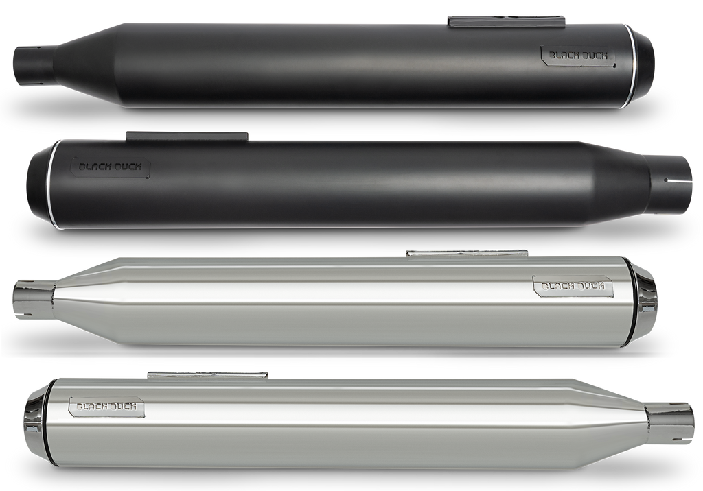 BLACK DUCK SLIP-ON MUFFLERS FOR MILWAUKEE EIGHT TOURING - view 2