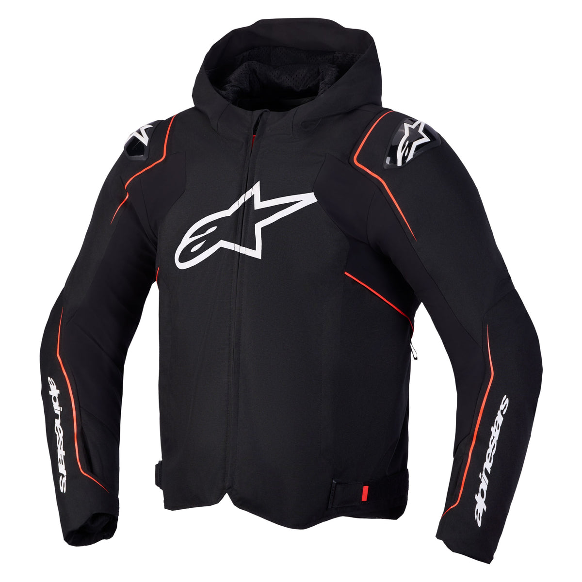 Alpinestars Zaca V2 Waterproof Jacket Black Red Fluo Main image