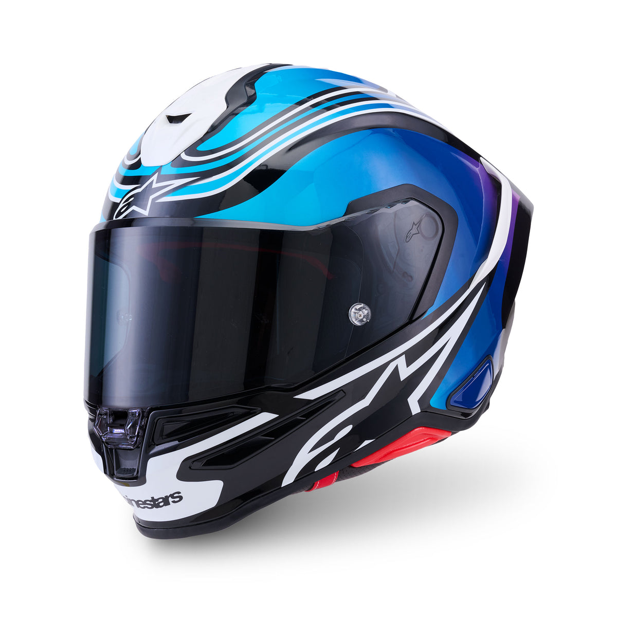 Alpinestars S-R7 Zeal Helmet ECE06 Black Pink Fluo White Glossy Main image