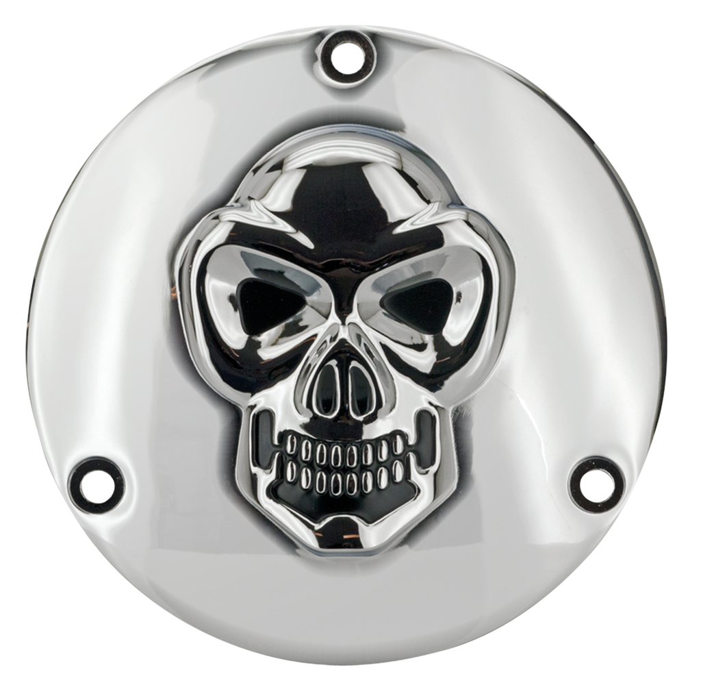 SKULLED ALUMINUM DERBY COVERS - view 1