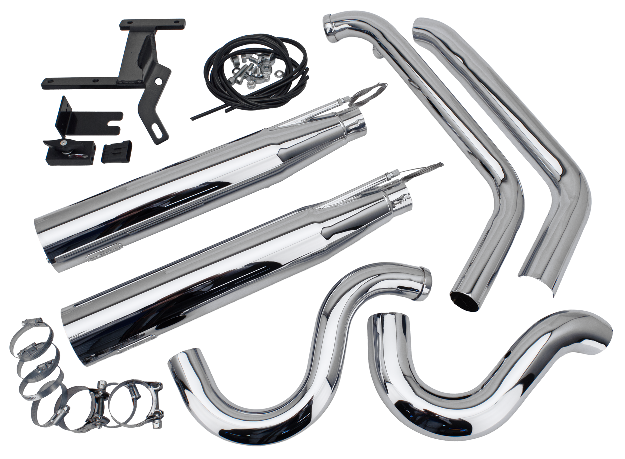 MCJ ADJUSTABLE 2-INTO-2 EXHAUST SYSTEMS FOR DYNA - view 1 Main image
