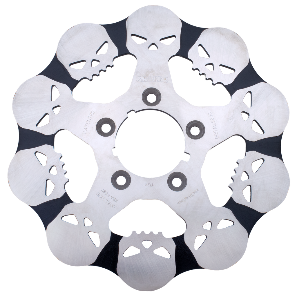 GALFER SKULLED DISC BRAKE ROTORS - view 1