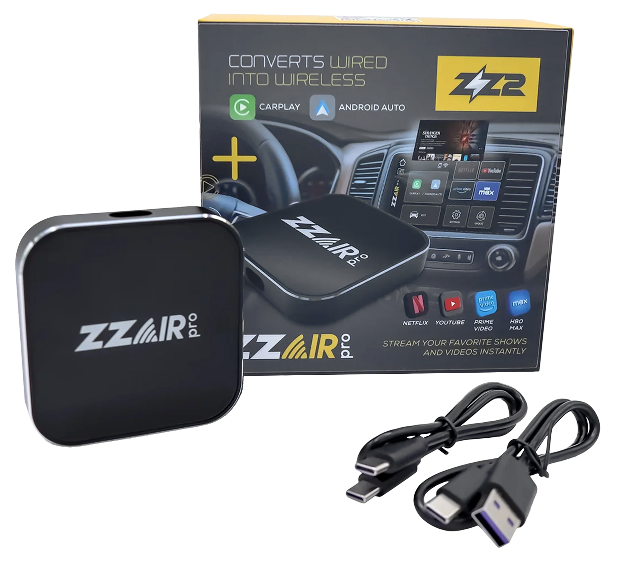 ZZAIR CONVERTS WIRED APPLE CARPLAY AND ANDROID AUTO TO WIRELESS - view 1