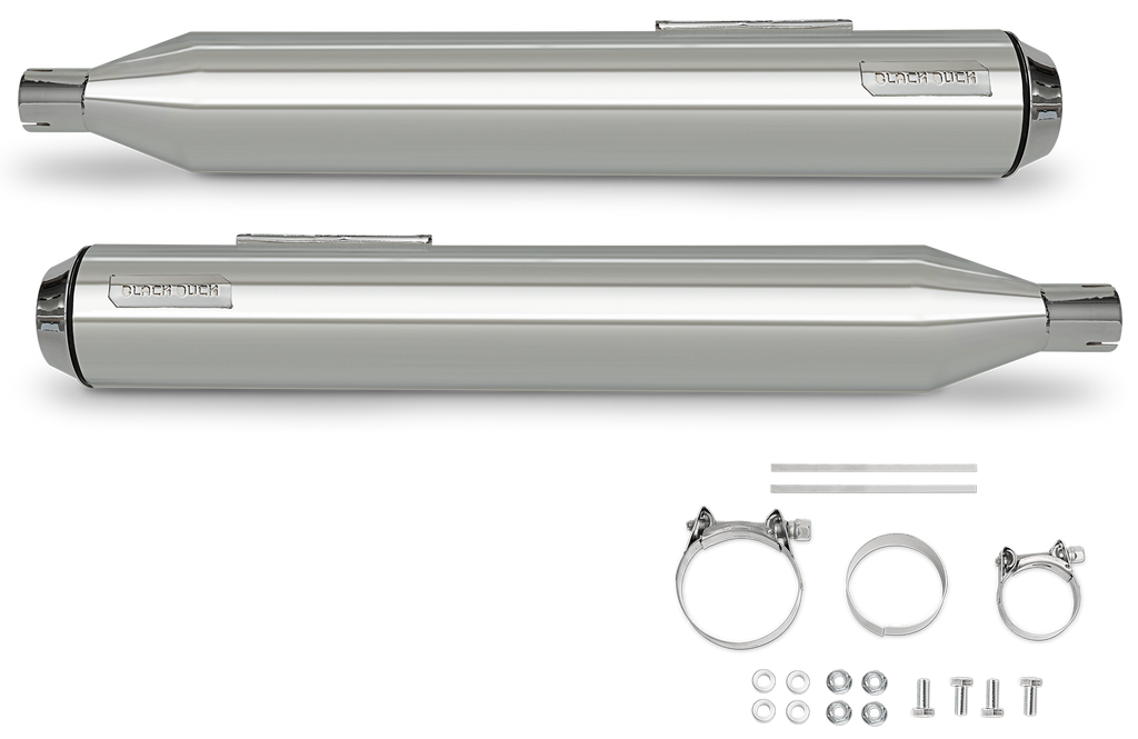 BLACK DUCK SLIP-ON MUFFLERS FOR MILWAUKEE EIGHT TOURING - view 1
