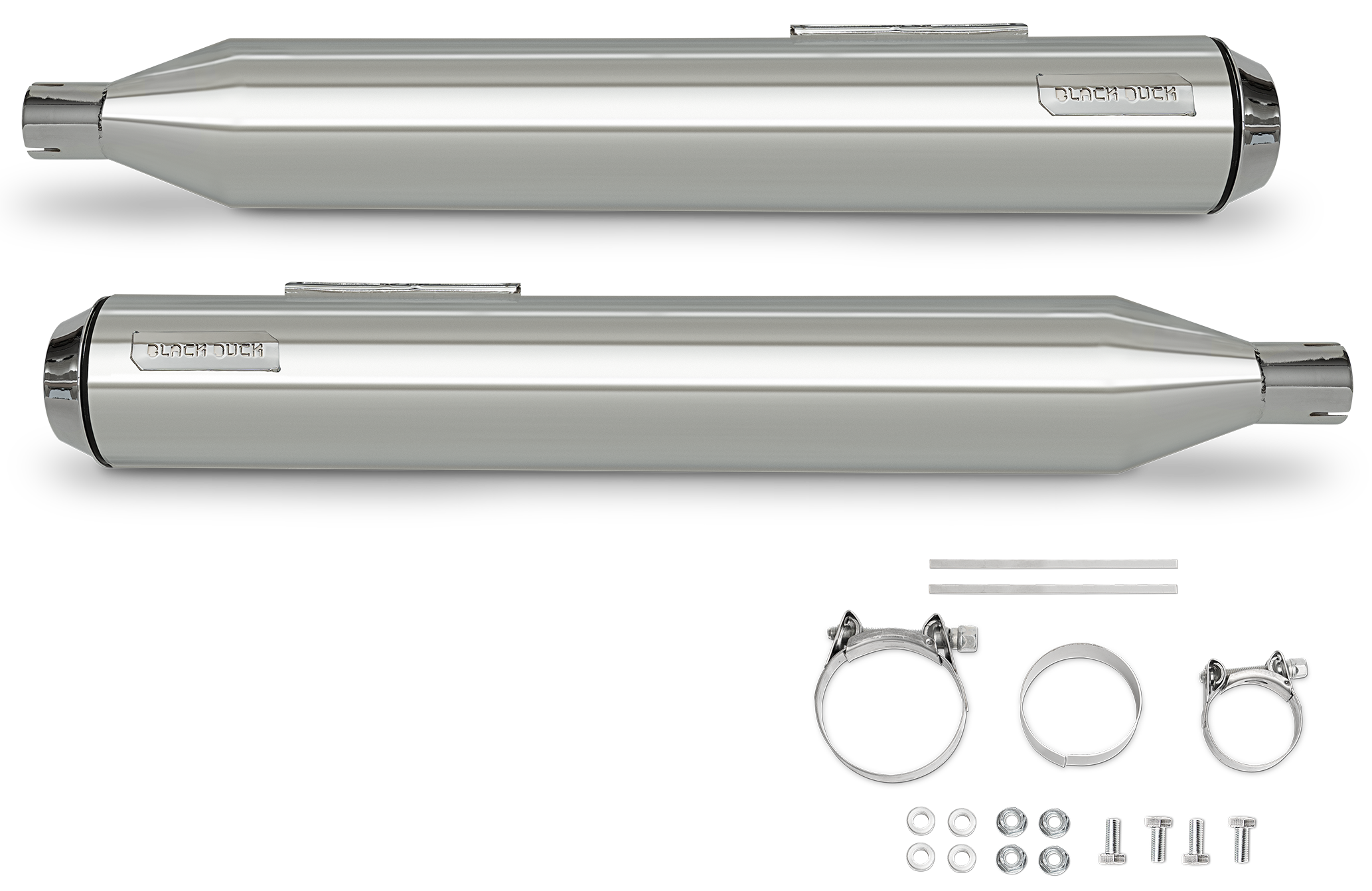 BLACK DUCK SLIP-ON MUFFLERS FOR MILWAUKEE EIGHT TOURING - view 1