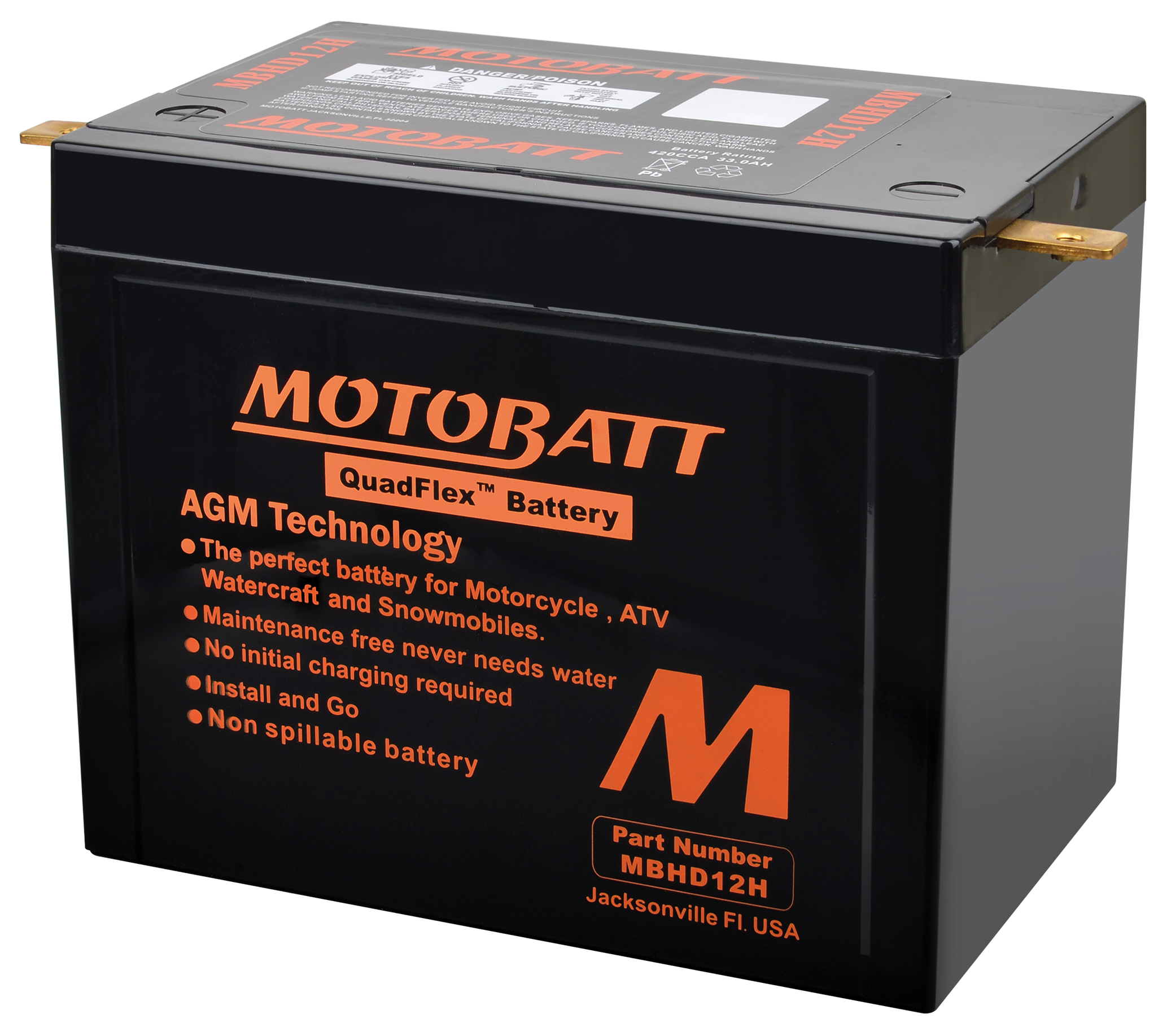 MOTOBATT AGM QUADFLEX BATTERIES - view 1 Main image