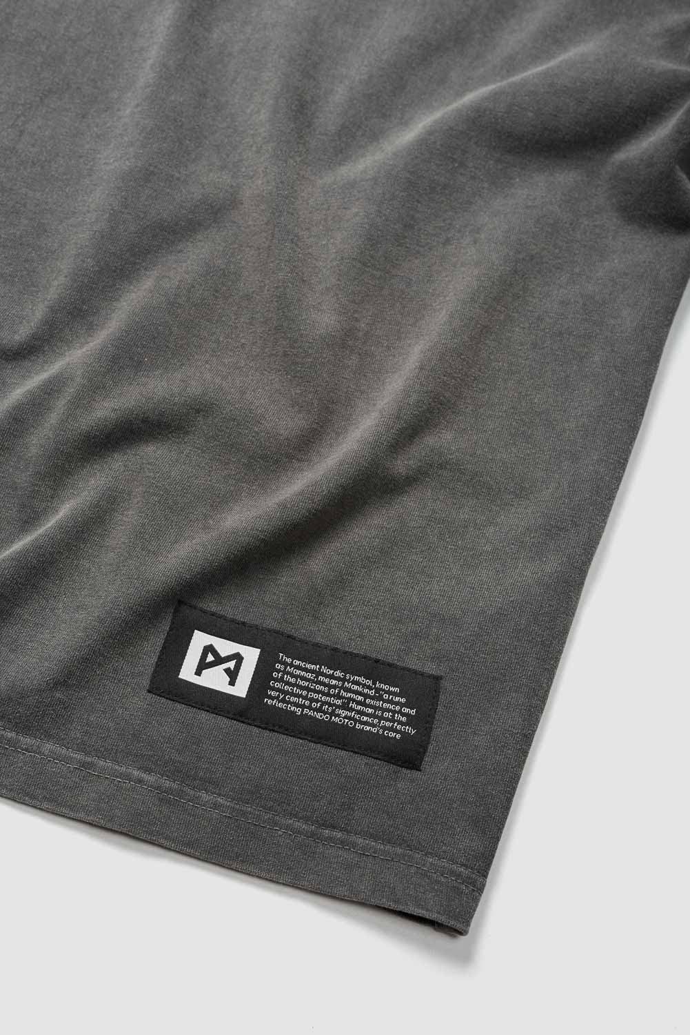 ACID Washed Oversized T-Shirt for Bikers, Unisex
