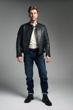 ARNIE SLIM BLUE - Men's Slim-fit Motorcycle Jeans Armalith