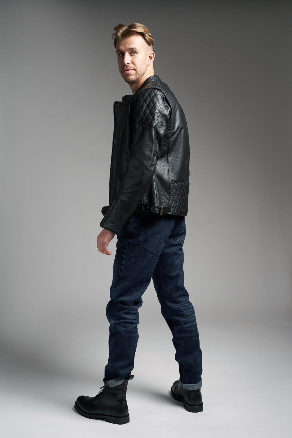 ARNIE SLIM BLUE - Men's Slim-fit Motorcycle Jeans Armalith