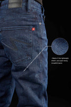 ARNIE SLIM BLUE - Men's Slim-fit Motorcycle Jeans Armalith