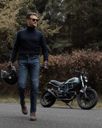 ARNIE SLIM BLUE - Men's Slim-fit Motorcycle Jeans Armalith