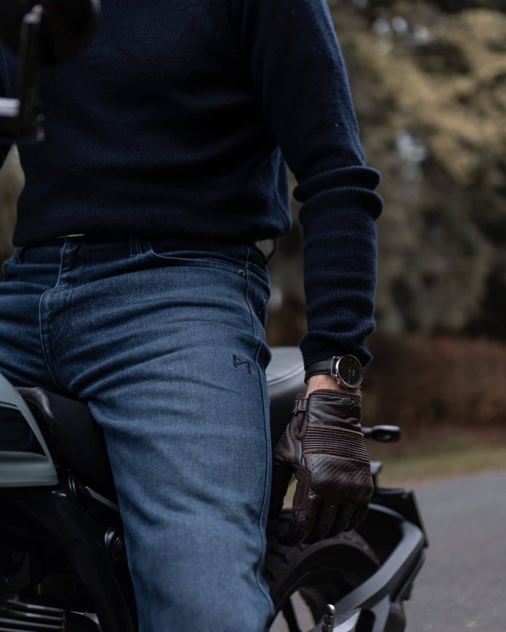 ARNIE SLIM BLUE - Men's Slim-fit Motorcycle Jeans Armalith