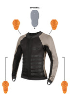 COMMANDO UH GREY - Men's Light-Weight Motorcycle Jacket