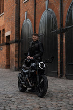 TWIN LEATHER JACKET BLACK - Men's Leather Motorcycle Jacket