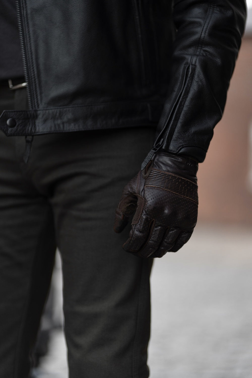 TWIN LEATHER JACKET BLACK - Men's Leather Motorcycle Jacket