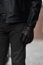 TWIN LEATHER JACKET BLACK - Men's Leather Motorcycle Jacket
