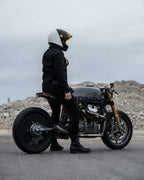 HUSKY JACKET BLACK – Sherpa Trucker Motorcycle Jacket Unisex