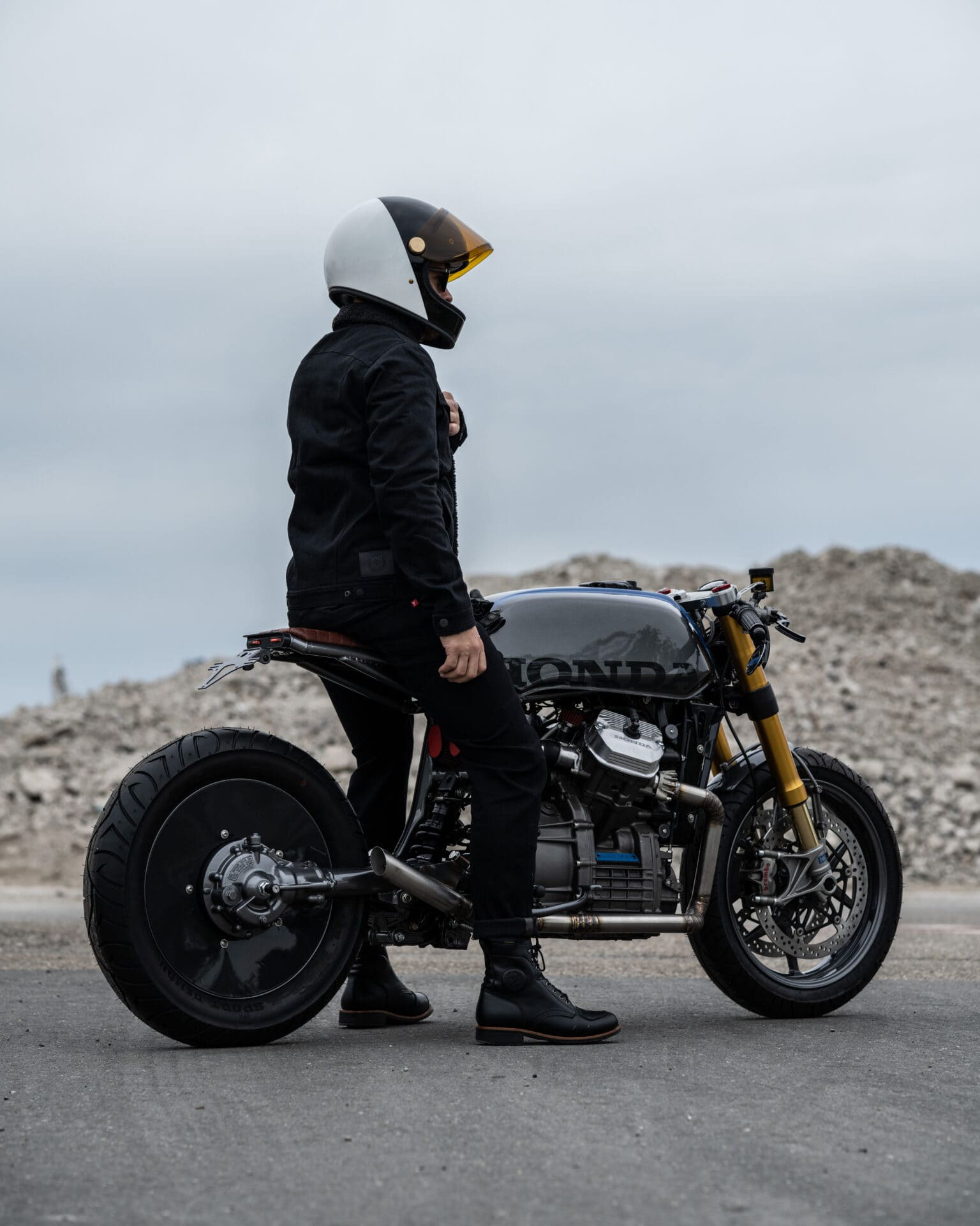 HUSKY JACKET BLACK – Sherpa Trucker Motorcycle Jacket Unisex