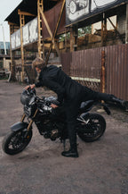 M65 WP JACKET BLACK Slim-Fit Waterproof Motorcycle Jacket