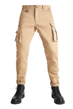 DESERT CARGO BEIGE - Motorcycle Jeans for Men with Chino Style Cordura