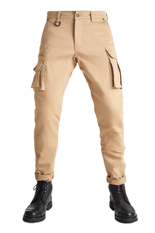 DESERT CARGO BEIGE - Motorcycle Jeans for Men with Chino Style Cordura