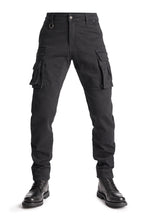 Desert Cargo Black - Motorcycle Jeans for Men with Chino Style Cordura