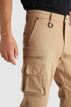 DESERT CARGO BEIGE - Motorcycle Jeans for Men with Chino Style Cordura