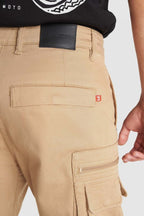 DESERT CARGO BEIGE - Motorcycle Jeans for Men with Chino Style Cordura