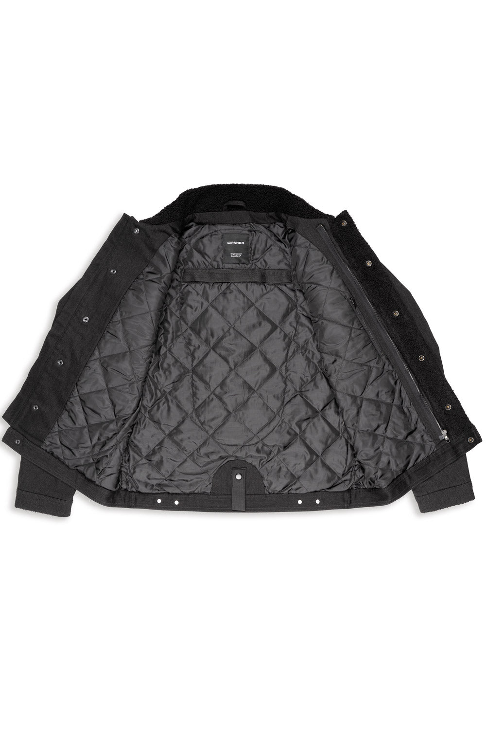 HUSKY JACKET BLACK – Sherpa Trucker Motorcycle Jacket Unisex