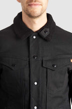 HUSKY JACKET BLACK – Sherpa Trucker Motorcycle Jacket Unisex