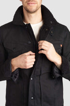 HUSKY JACKET BLACK – Sherpa Trucker Motorcycle Jacket Unisex