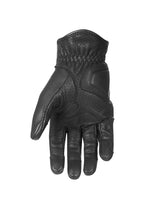 IVY BLACK - Leather Summer Motorcycle Gloves