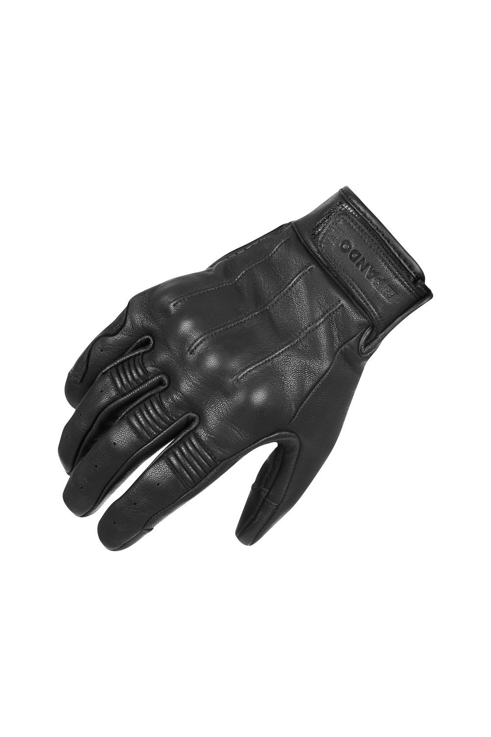 IVY BLACK - Leather Summer Motorcycle Gloves