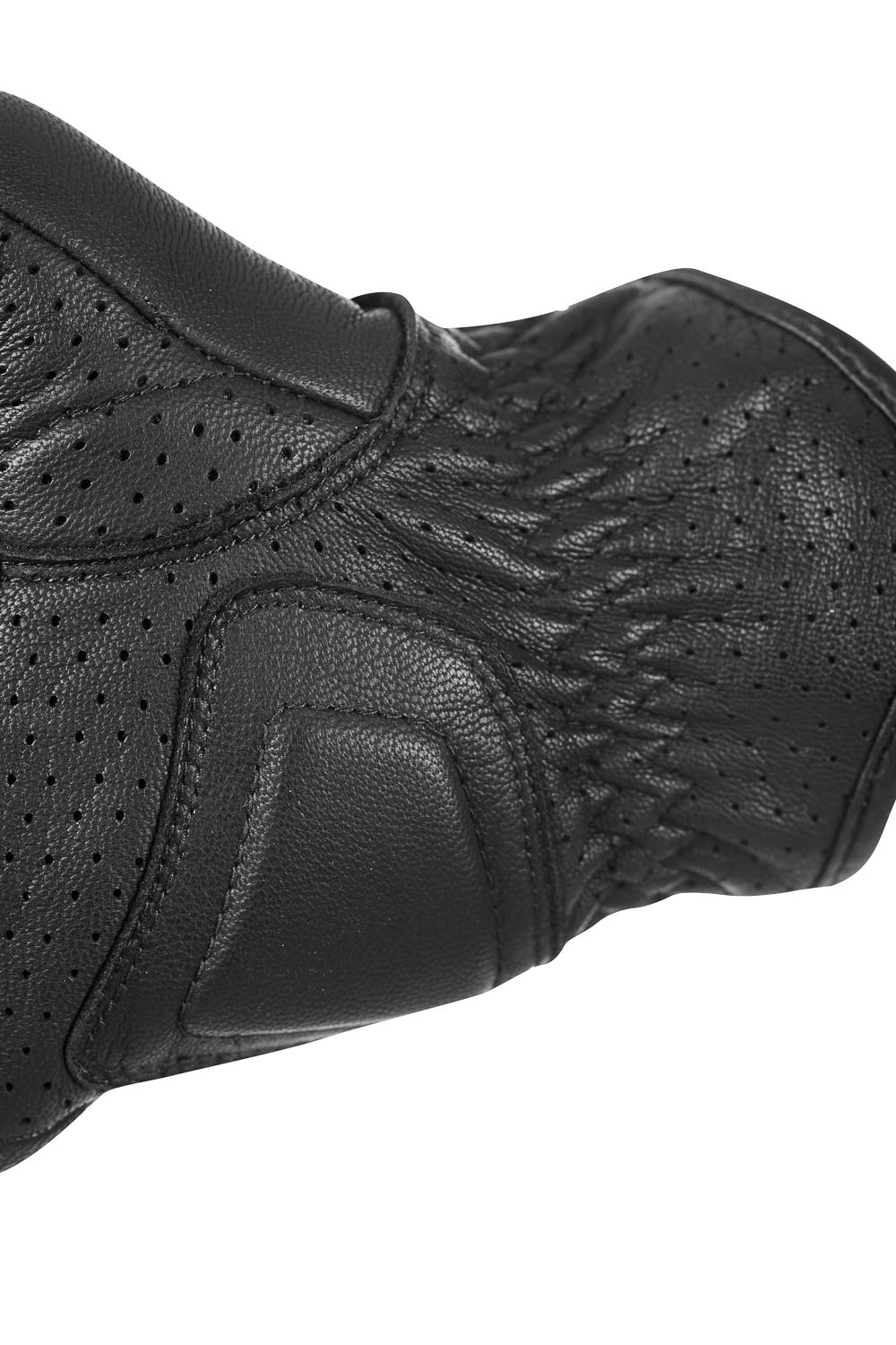 IVY BLACK - Leather Summer Motorcycle Gloves