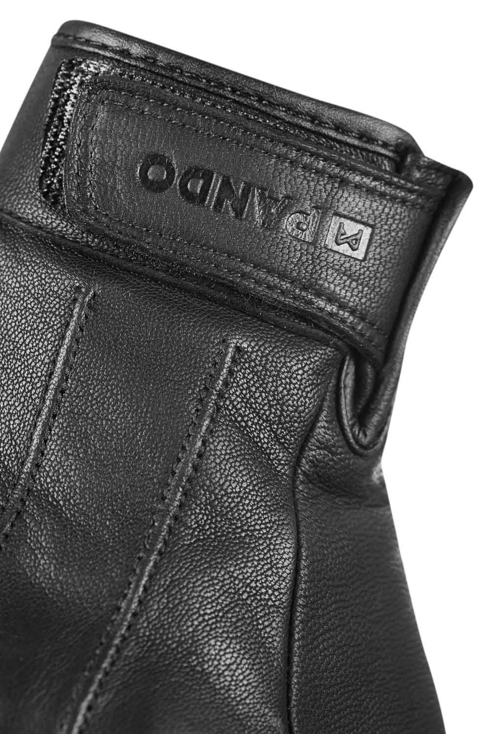 IVY BLACK - Leather Summer Motorcycle Gloves