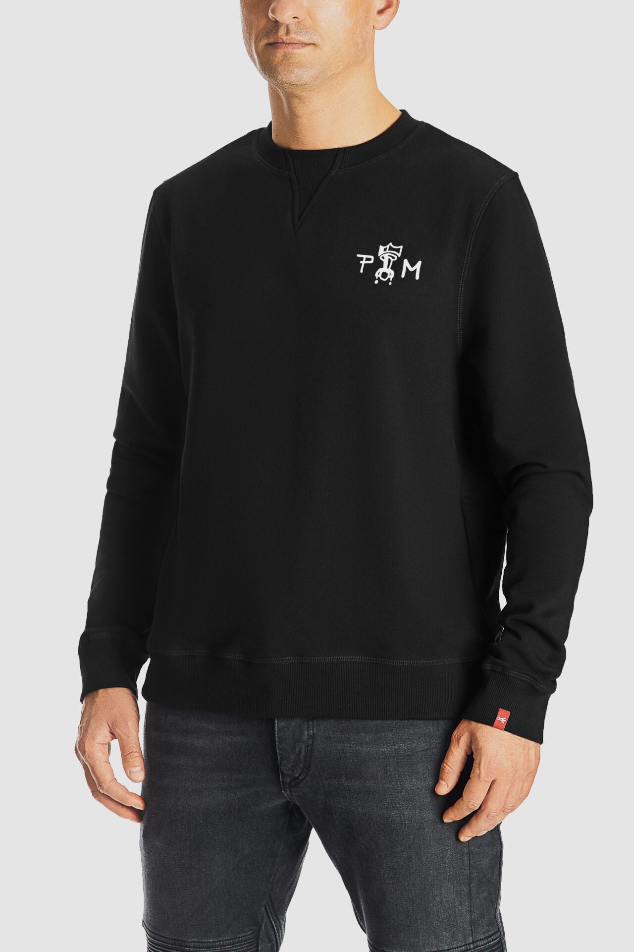 JOHN SKULL 01 - Biker Sweatshirt Regular Fit,  Unisex