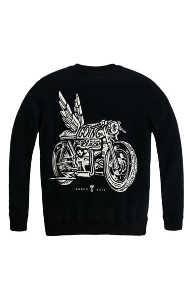 JOHN WING 01 - Biker Sweatshirt Regular Fit,  Unisex